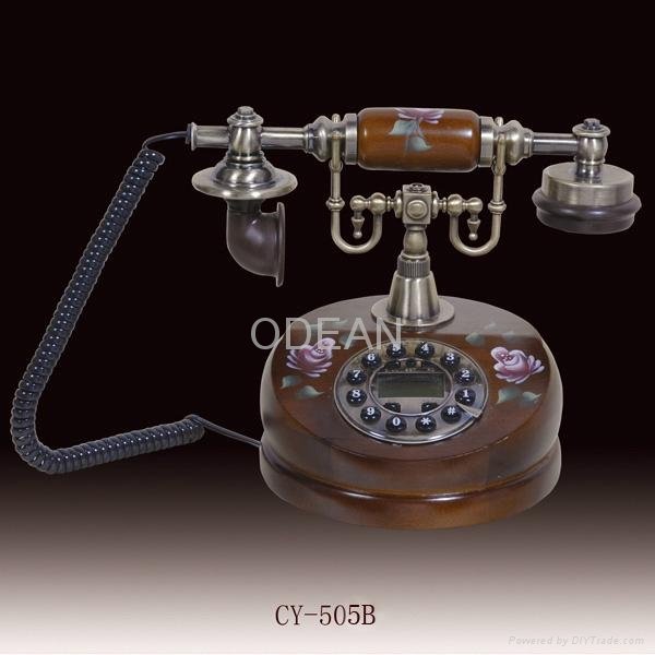 antique wooden telephoneCY-505A