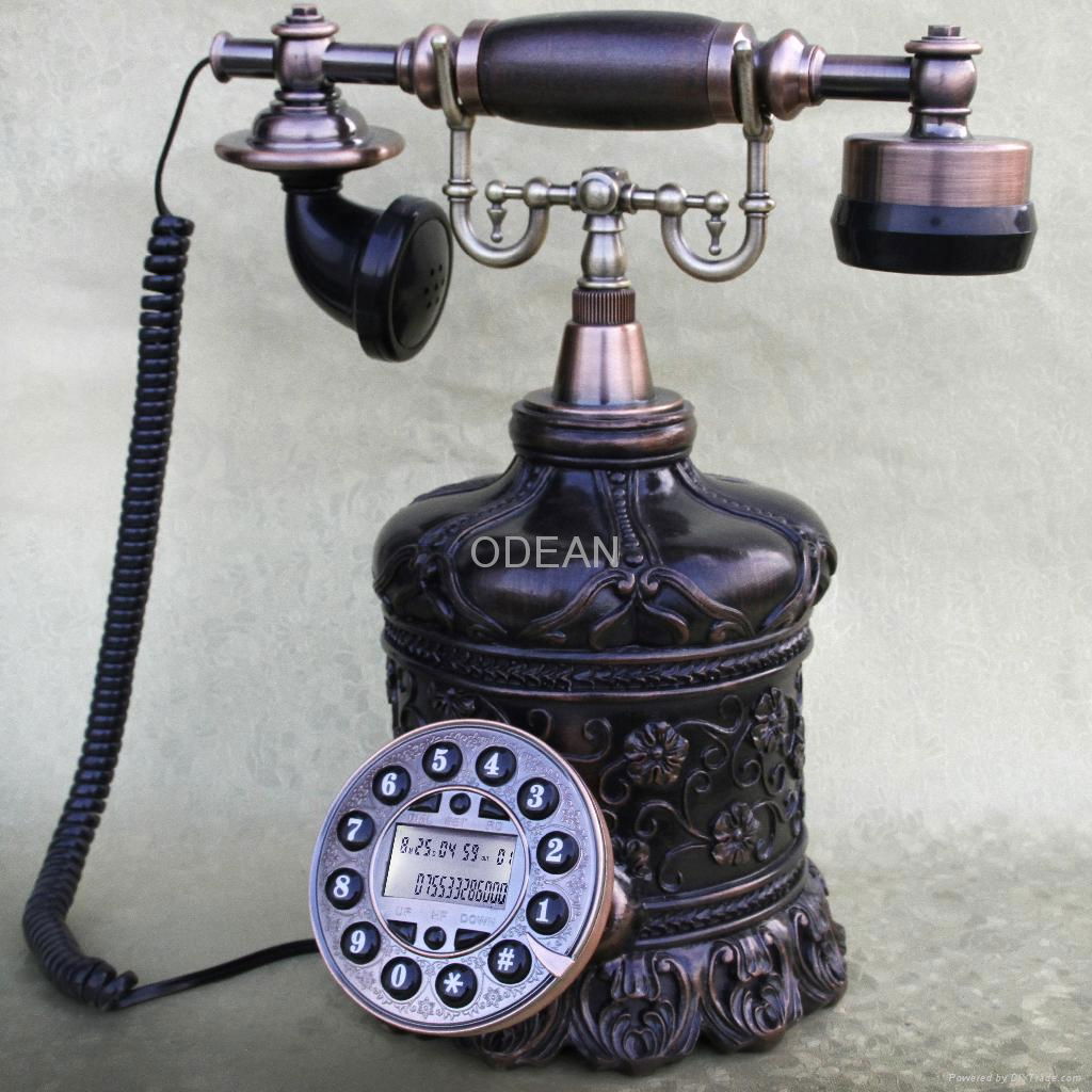 antique alloy telephone 2