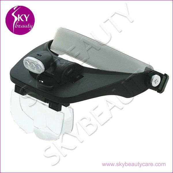 Head Magnifying Lamp for Beauty Salon, 2 LED Magnifier Glass 4