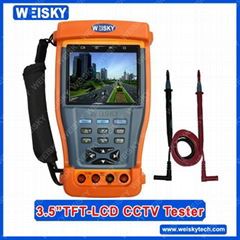 3.5-Inch TFT-LCD CCTV Tester with PTZ Controller and Digital Multmeter
