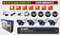 Standalone H.264 DVR KIT 4ch dvr and 4pcs CMOS cameras DVR-9004KIT2  1