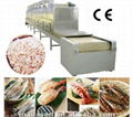 prawn microwave tunnel dryer&sterilization machine