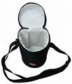 Wine/bottle cooler bag with adjustable handle