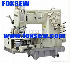 4-needle flat-bed double chain stitch sewing machine(for shirt fronting) FX1404