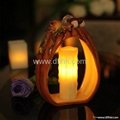 ceramic pumpkin candle holder