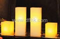 LED wax square candle