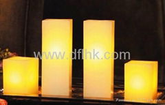 LED wax square candle 