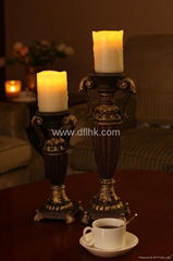 Ambiant set resin candle holder