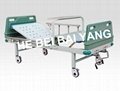 Movable Double-function Manual hospital bed with ABS Bed Head 