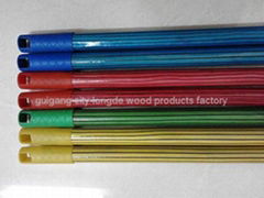 PVC coated wooden broom stick with good quality