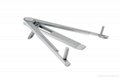 Aluminum metal Silver Desktop Supporting equipment holder for ipad and laptop