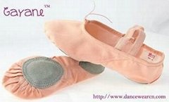 canvas ballet shoes with split sole
