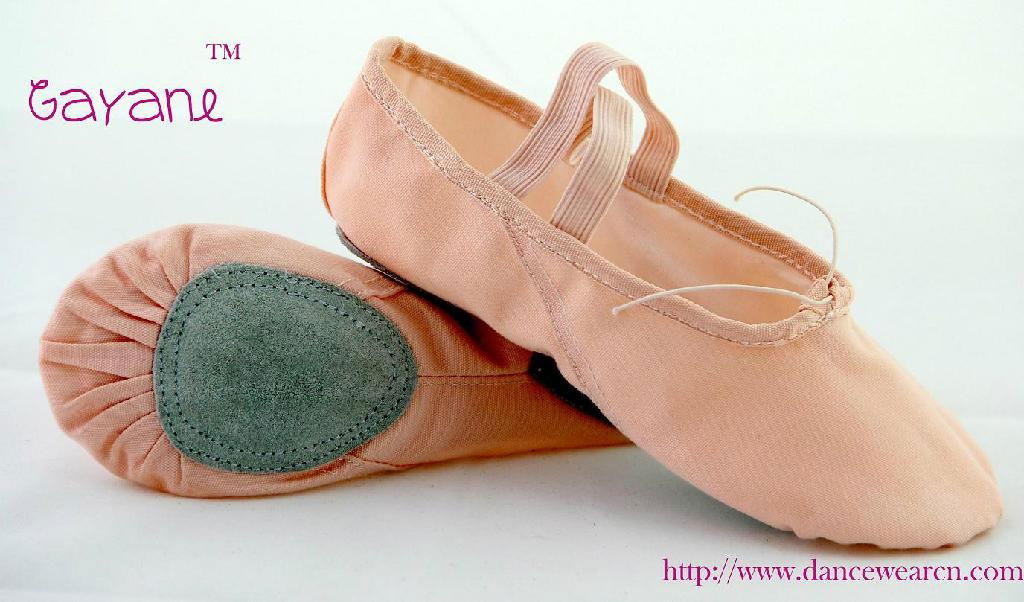 canvas ballet shoes with split sole 3