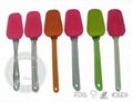 silicone kitchenware spatulas , silicone spatula with long handle ,silicone shov 1