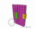 Blocks design silicone book cover ,silicone cardcase 1