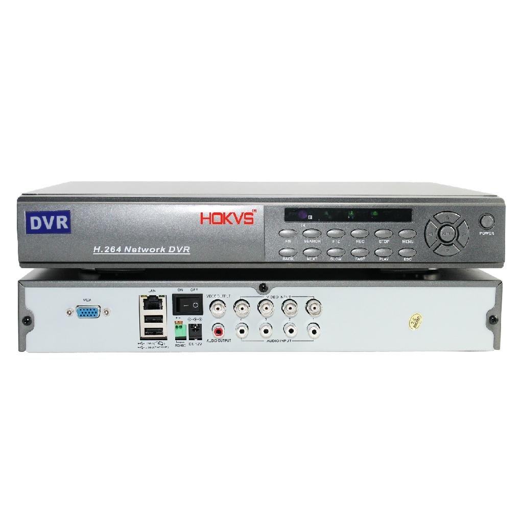1U H.264 4CH D1 Digital Video Recorder DVR
