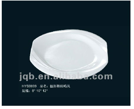 durable white ceramic magnesia porcelain plate  2