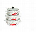 5pcs enamel pots  3