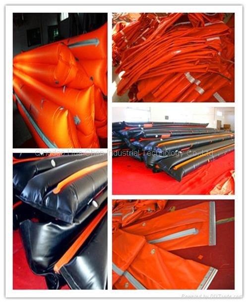 Inflatable rubber boom 2