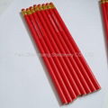 Red paint wooden pencil with red rubber 1