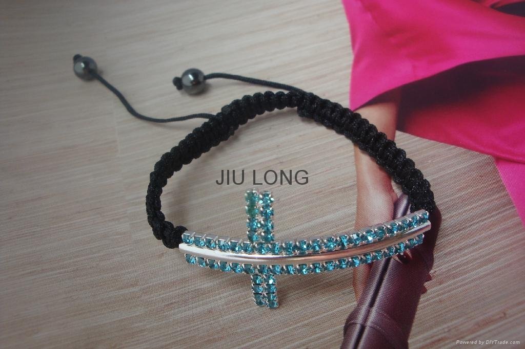 Crystal Cross Shamballa Bracelet JL-SL062
