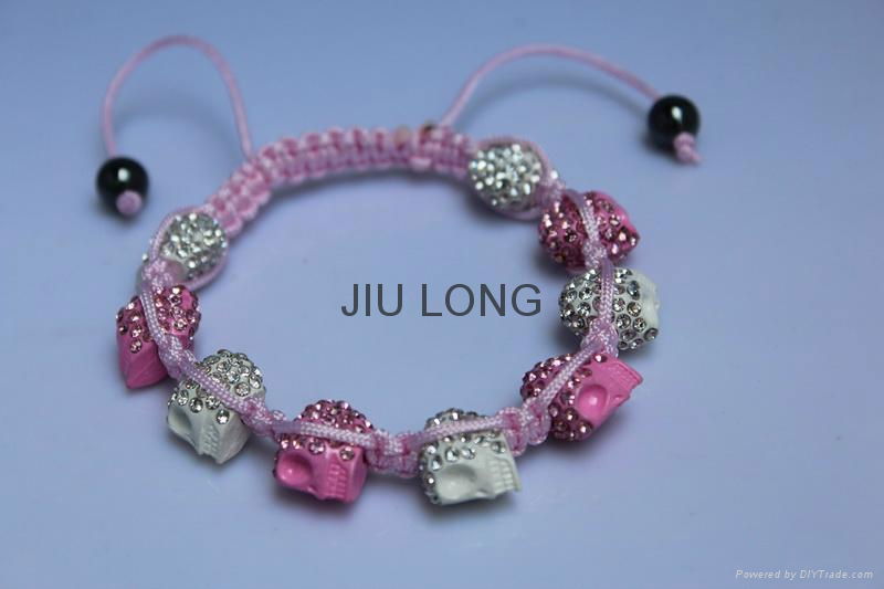 Crystal Skull Shamballa Bracelet JL-SL075