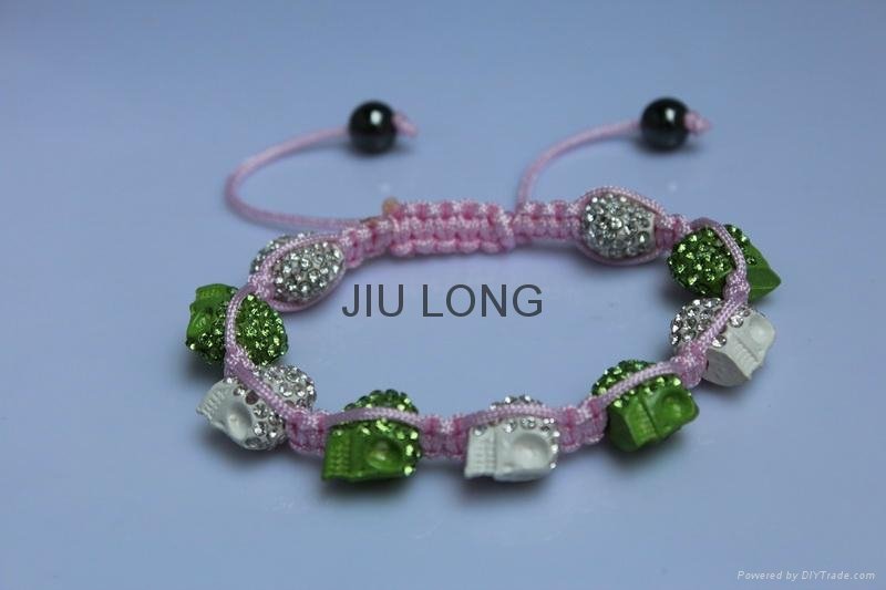 Crystal Skull Shamballa Bracelet JL-SL075 2