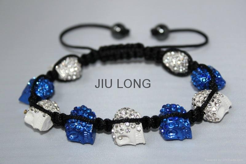 Crystal Skull Shamballa Bracelet JL-SL075 4