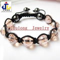 Disco Ball Facets Beads Shamballa Bracelet JL-SL084 1