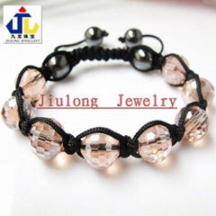 Disco Ball Facets Beads Shamballa Bracelet JL-SL084