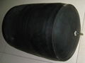 Rubber pipe plug for bridge