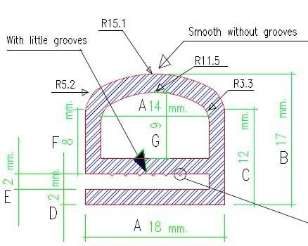 bber Profiles;High-temp Oven Door Seal,Gasket  3