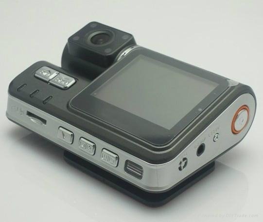 Dual Camera in car black box HD720P DVR Car Video Recorder  2