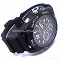 HD waterproof IR 1080P watch camera 16GB 4