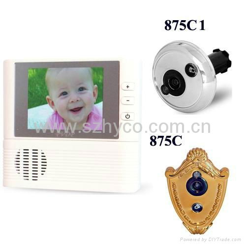 2.8 inch electronic peephole viewer with 3X digital zoom & doorbell function 2