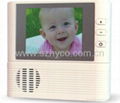 2.8 inch electronic peephole viewer with 3X digital zoom & doorbell function 4