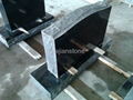 black granite tombstone