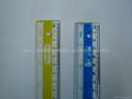 30cm plastic ruler with hole and logo 2