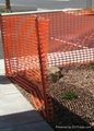orange plastic safety fence