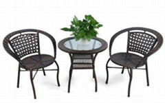 3 Pc Patio Wicker Set 