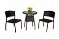 3 Piece Patio Wicker Table and Chair 