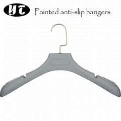 HP-02 rubber coated nonslip plastic men hangers