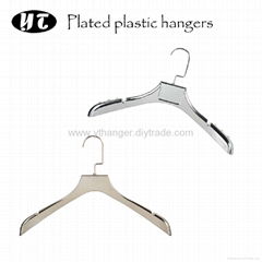 HP-05 metal plated nonslip plastic women hangers