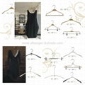 HW-02 nonslip thin wooden hangers for women clothing    2