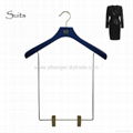 HW-03 luxury colored wooden women suits hangers