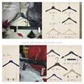 HW-03 luxury colored wooden women suits hangers 2