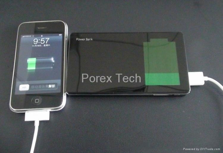Dual output mobile power bank with  EL indicator for Apple series 8000mAh 5