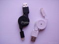 iPhone5 lightning to usb retracting cable 1