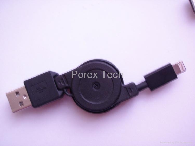 iPhone5 lightning to usb retracting cable 5