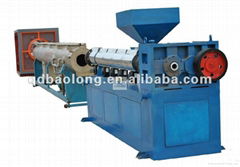 Pipe extrusion line